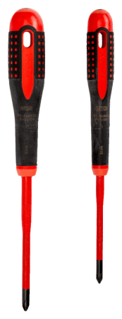 Набор изолированных отверток ERGO™ под винты Phillips с тонким стержнем  2 шт. BE-9891SL