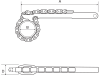 Цепной трубный ключ 370-4