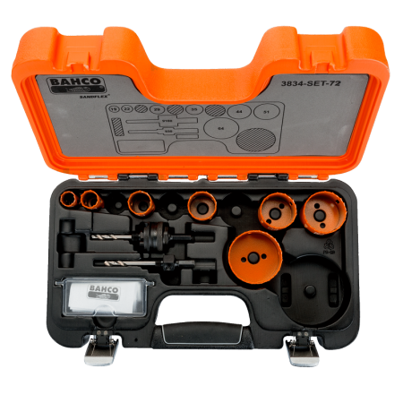 Наборы биметаллических кольцевых пил Sandflex 3834-SET-72