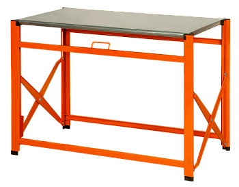 Складной верстак, металлическая столешница с гальваническим покрытием 1495FWBTS