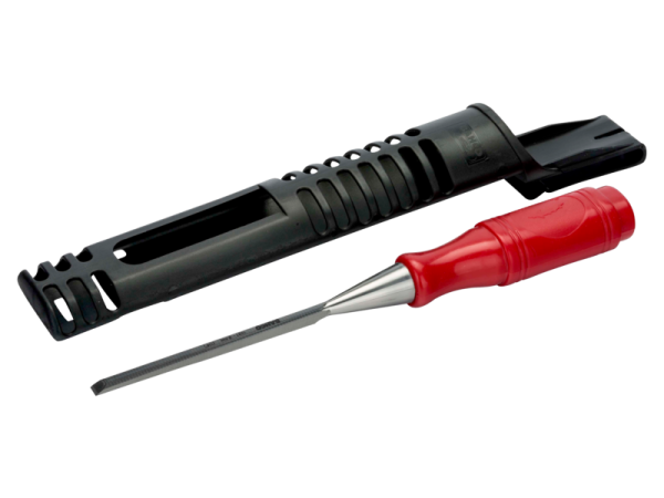 Стамеска с однокомпонентной красной рукояткой 1031