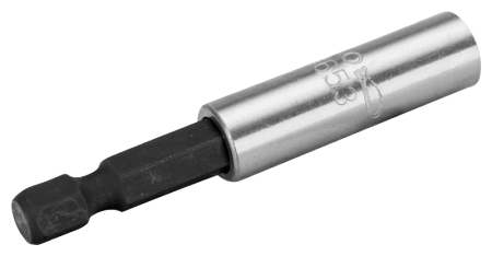 Универсальный держатель бит для отверток с фиксирующим кольцом 1/4″, 60 мм, с магнитом KM653