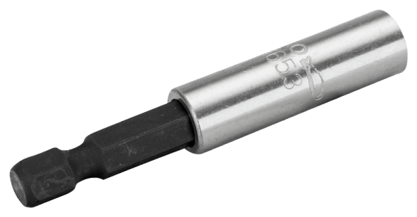 Универсальный держатель бит для отверток с фиксирующим кольцом 1/4″, 60 мм, с магнитом KM653