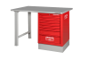 Верстак с выдвижными ящиками, металлическая столешница 1495KCWB15TS