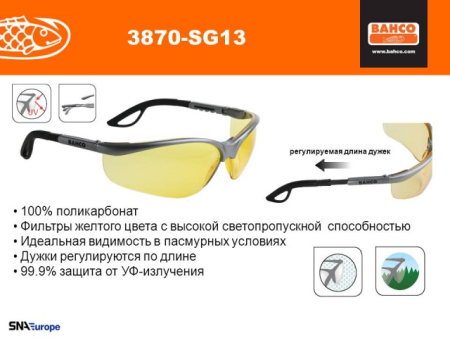 Очки защитные 3870-SG