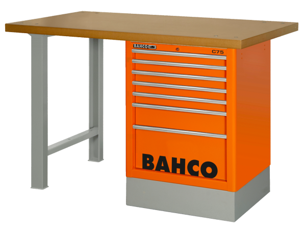 Верстак с выдвижными ящиками, столешница из МДФ 1495KCWB15TD