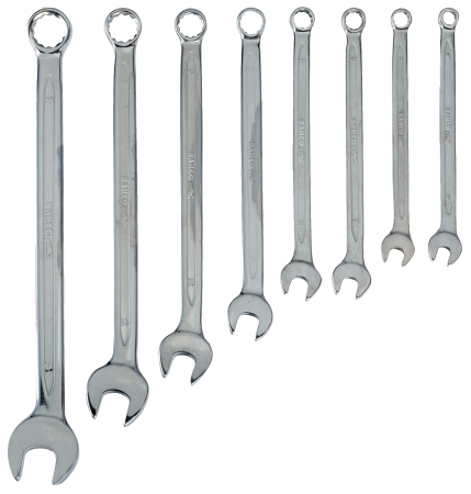 Набор комбинированных ключей, с изгибом, удлиненного типа 11M/S8