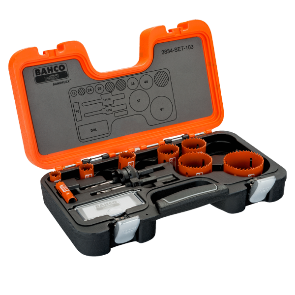 Наборы биметаллических кольцевых пил Sandflex 3834-SET-103 Наборы биметаллических кольцевых пил Sandflex 3834-SET-103