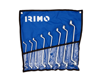 Набор накидных изогнутых гаечных ключей, 8 шт. IRIMO 15-8-W