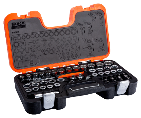 Набор проходных головок, пластиковый кейс S530T