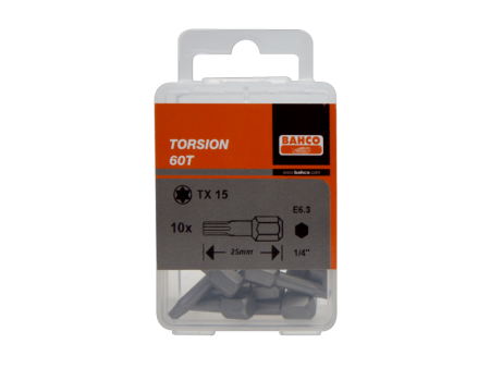 Торсионные биты для отверток Torx®, 25 мм 60T/T