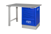 Верстак с выдвижными ящиками, металлическая столешница 1495KCWB15TS