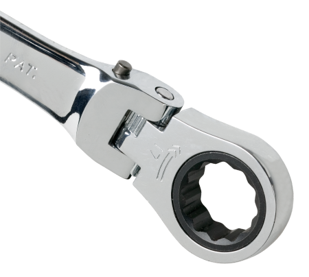 Комбинированный ключ метрических размеров, с храповиком, с плавающей головкой 41RM