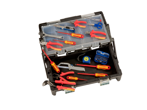 Набор электрика в пластиковом ящике IRIMO 9023PT565TS1 Набор электрика в пластиковом ящике IRIMO 9023PT565TS1