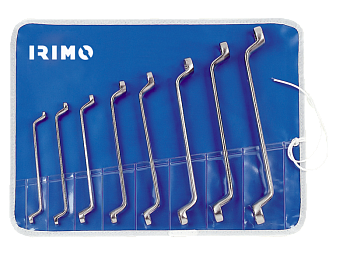 Набор накидных изогнутых гаечных ключей, 12 шт. IRIMO 15-12-W
