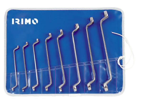 Набор накидных изогнутых гаечных ключей, 12 шт. IRIMO 15-12-W