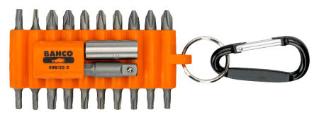 Набор стандартных бит для отверток с держателем бит и переходником для торцевых головок размером 1/4 дюйма, 22 предмета 59S/22-2