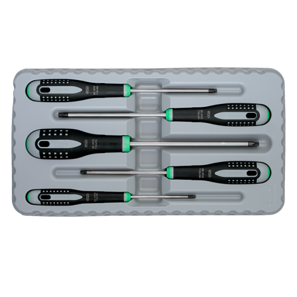 Набор отверток ERGO™ под винты TORX® BE-9885 Набор отверток ERGO™ под винты TORX® BE-9885