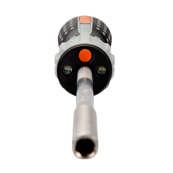 Отвертка с храповым механизмом и диодной подсветкой для бит с шестигранным гнездом 808050L