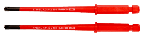 Изолированная комбинированная отверточная вставка под винты со шлицем и Pozidriv 8710SL-2P – 8720SL-2P