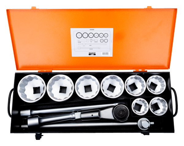 1″ Набор двенадцатигранных головок, дюймовые размеры. Металлический кейс 9540DZ