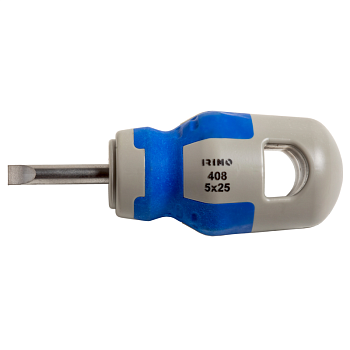 Укороченная отвертка с плоским шлицем IRIMO 408-5.5-25/408-6.5-25
