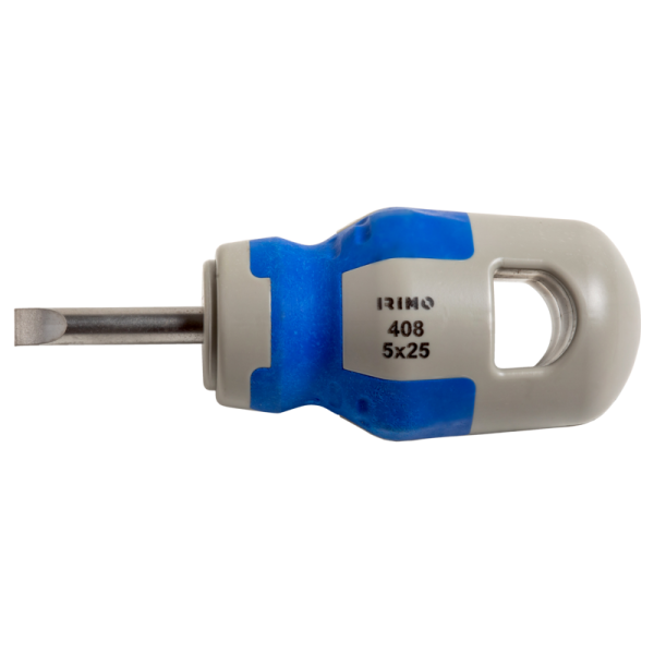 Укороченная отвертка с плоским шлицем IRIMO 408-5.5-25/408-6.5-25