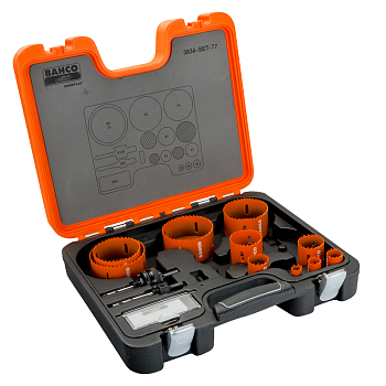 Наборы биметаллических кольцевых пил Sandflex 3834-SET-77