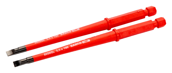 Изолированная отверточная вставка под винты со шлицем 8010SL-2P – 8050SL-2P