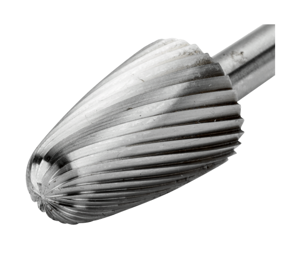 Бор-фрезы из быстрорежущей стали с древовидной скругленной головкой HSSG-F