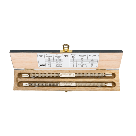 Набор восстановителей двухзаходной резьбы, деревянный ящик 1450D/2