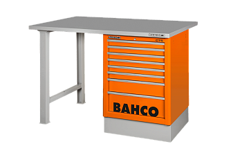 Верстак с выдвижными ящиками, металлическая столешница 1495KCWB18TS