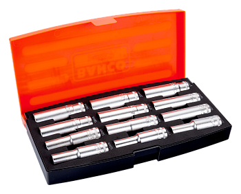 1/2″ Набор удлиненных торцевых головок, пластиковый кейс S1612L 1/2″ Набор удлиненных торцевых головок, пластиковый кейс S1612L