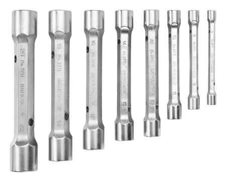 Набор двойных торцевых ключей, картонная упаковка 27M/8