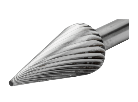 Бор-фреза коническая, заостренная, индивидуальная упаковка HSSG-M-S