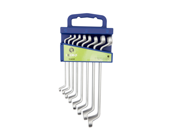 Набор накидных изогнутых гаечных ключей, 8 шт. IRIMO 15-8-H