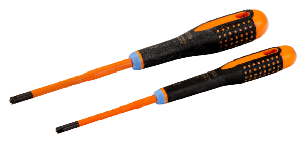 Набор изолированных отверток ERGO™ с тонким стержнем, 2 шт. BE-9890SL Набор изолированных отверток ERGO™ с тонким стержнем, 2 шт. BE-9890SL