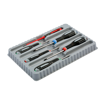 Набор отверток ERGO™, 6 штук. Под винты со шлицем, Phillips, Pozidriv и TORX® BE-9871 Набор отверток ERGO™, 6 штук. Под винты со шлицем, Phillips, Pozidriv и TORX® BE-9871