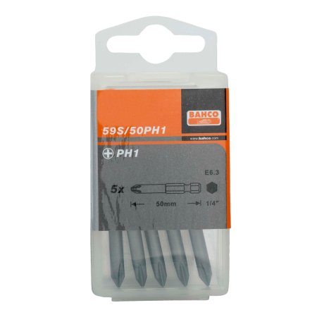Стандартные биты для отверток Phillips, 50 мм 59S/50PH