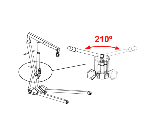 Кран складной BH6FC1000 Кран складной BH6FC1000
