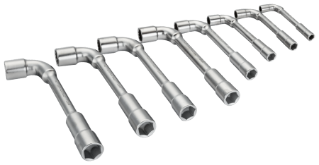 Набор двойных торцевых изогнутых ключей, картонная упаковка 28M/8