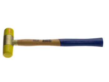 Молоток с пластмассовыми бойками POLYFLEX, деревянная рукоятка 3625Y