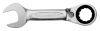 Комбинированный ключ дюймовых размеров, с храповиком, укороченный 10RZ