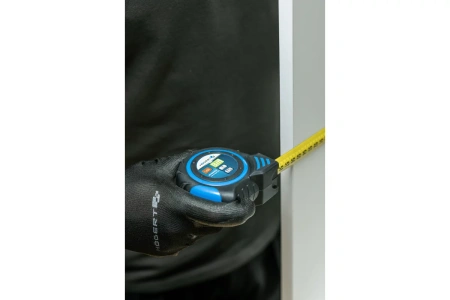 HOEGERT Измерительная рулетка 8м 25мм автостоп нейлон с магнитом