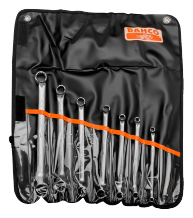 Набор накидных двусторонних изогнутых ключей, пластиковый чехол 2Z/7T