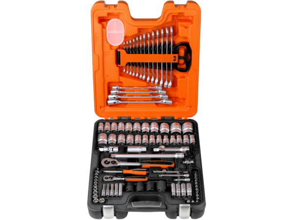 1/4″ и 1/2″ Набор торцевых головок, пластиковый кейс S87+7 1/4″ и 1/2″ Набор торцевых головок, пластиковый кейс S87+7