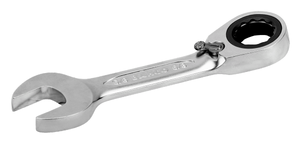 Комбинированный ключ дюймовых размеров, с храповиком, укороченный 10RZ