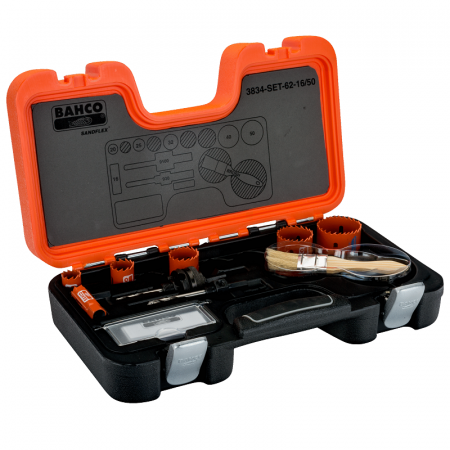 Наборы биметаллических кольцевых пил Sandflex 3834-SET-62-16/50
