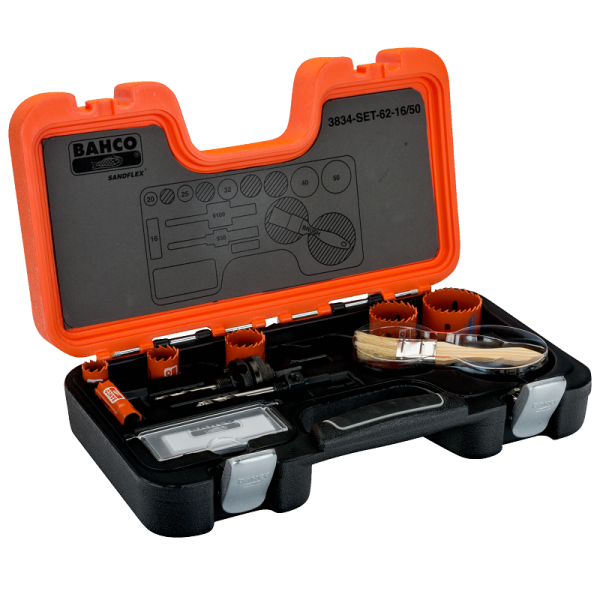 Наборы биметаллических кольцевых пил Sandflex 3834-SET-62-16/50 Наборы биметаллических кольцевых пил Sandflex 3834-SET-62-16/50