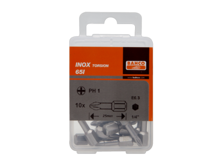 Торсионные биты из нержавеющей стали для отверток Phillips, 25 мм 65I/PH